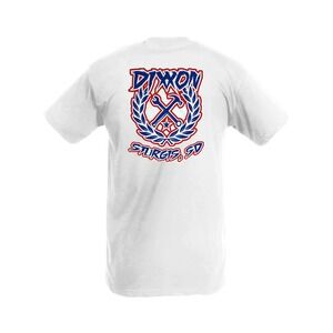 New DIXXON STURGIS USA SKETCHY CREST T-SHIRT WHITE/BLUE/RED - MENS‎ 2xl